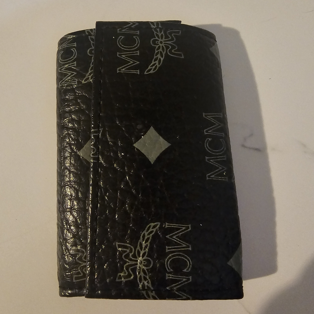 MCM Black Monogram Key Holder